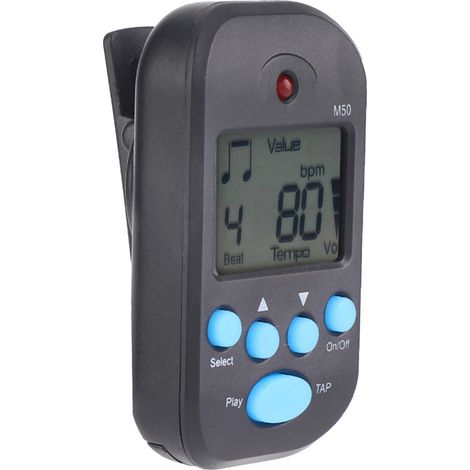 Mini métronome numérique LCD M50 pour guitare, accessoires de musique, métronome portable pour rythme et tempo. (1/5)