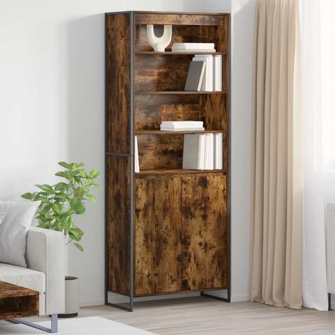 vidaXL Armadi alti Quercia Fumosa 79 x 36 x 200 cm Legno