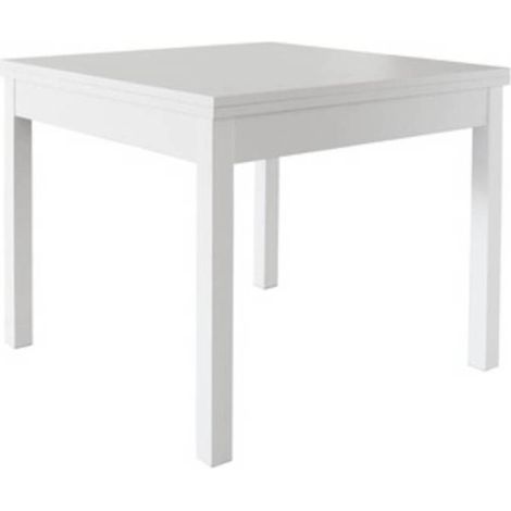 KIT TAVOLO LIBRO 90/180X90XH79CM BIANCO FRASSINO
