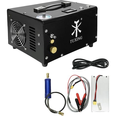 Compressore d'aria PCP, alta pressione, 4500 psi, pompa portatile con spegnimento automatico per carabine ad aria compressa, paintball, bombole subacquee e pneumatici per auto, TXET061, 220V (1/2)