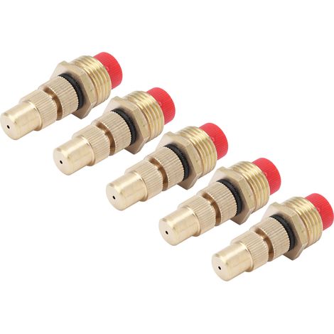 5-teiliges Sprühdüsen-Set mit G1/2-Außengewinde und Filter, verstellbarer Bewässerungssprüher für Garten und Rasen (1/5)