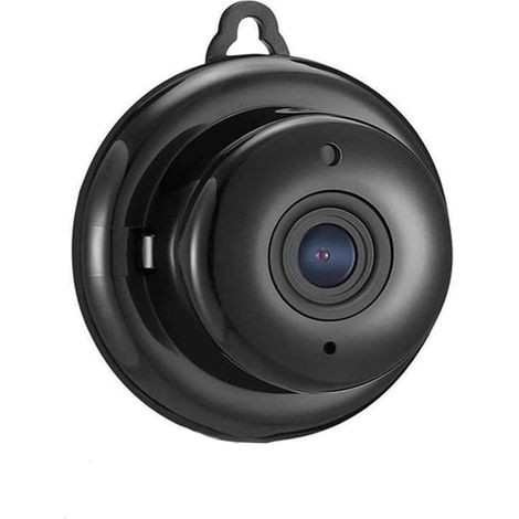 JSSEVN-Mini caméra de sécurité WiFi sans Fil, Portable, Surveillance à Domicile, Vision Nocturne Infrarouge, pour intérieur et extérieur