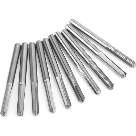 10 fraises à bois CNC de 3,175 mm en acier au tungstène, fraises à graver, angle de 90° x 0,2 mm (1/5)