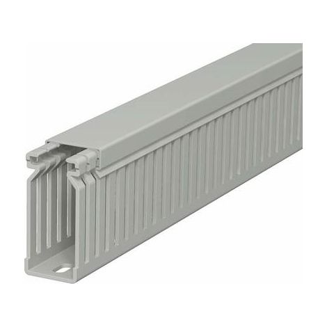 OBO Bettermann Canale di cablaggio 60x25x2000 Cloruro di polivinile grigio pietra RAL 7030, 6178028