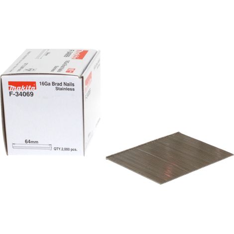 CLOUS 25mm 2000 16GA INOX GF600 MAKITA F-34030