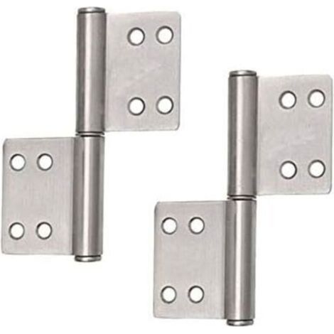 4x Scharniere aus Edelstahl, perfekt für den Innen- und Außenbereich - stabile Scharniere für Türen aus Metall und Holz