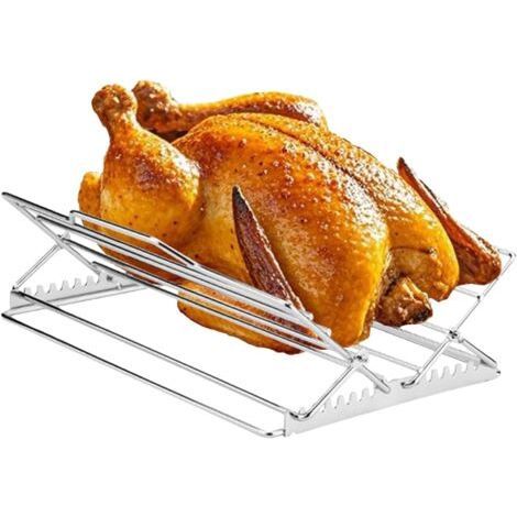 Grille de cuisson pour four Plateau réglable lavable au lave-vaisselle, grille de four à dinde de qualité alimentaire, pour poisson, bœuf, steak, cuisine, Thanksgiving, Noël, Halloween (1/5)