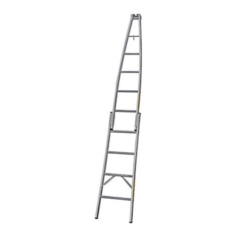 Glasreinigerleiter, Leiterlänge  2.85m - 9 Sprossen - 2-teilig - 415111