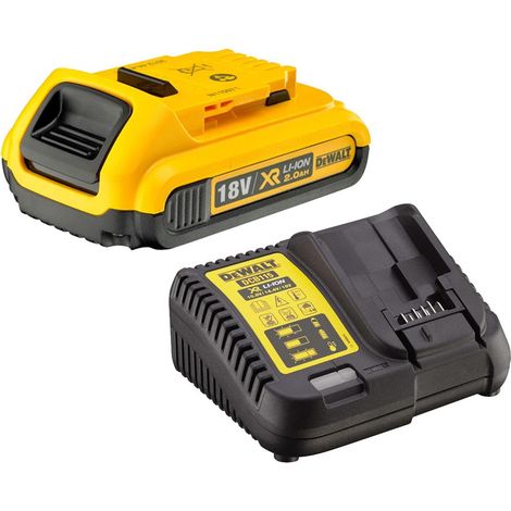 Dewalt DCB183 XR 18v Lithium Ion Battery Pack 2.0Ah + DCB115 Charger