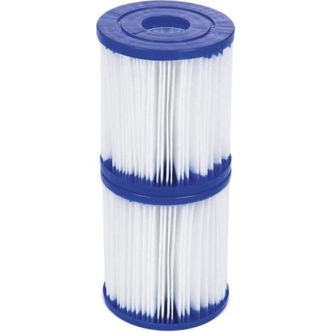 Cartouches filtrantes pour Pompe Bestway I - 2Pcs Filtre de Type I pour Pompes de Piscine Bestway (1/4)