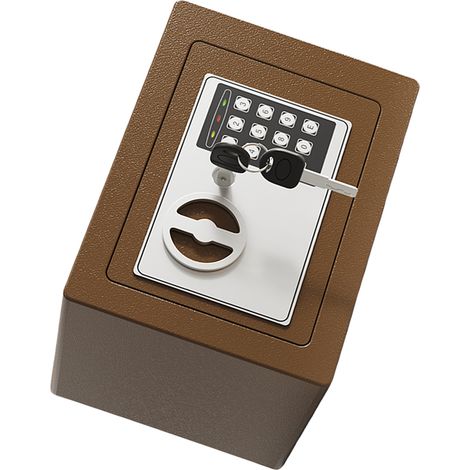 Coffre-fort mural ignifugé et étanche + pochette pour documents avec clavier et 2 clés de rechange. Sécurité numérique pour documents, argent, or, bijoux et objets de valeur. Coffre-fort dissimulé (0, (1/5)