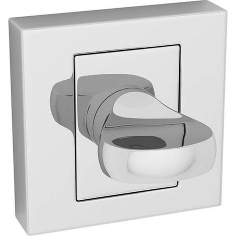 Panneau rosace carré - Chrome - 55 mm - Garantie de confidentialité des données - Lot de 2 (1/4)