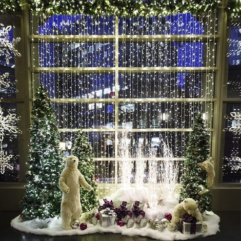 6x3m 600LED LED-Lichterkette, IP44 wasserdichte Weihnachtslichterkette mit Fernbedienung und Timer, Partydekoration für Weihnachten, Geburtstag, Wohnzimmer, Weiß (1/5)