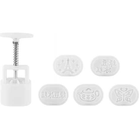 Moule à gâteau de lune ovale en plastique fait main, accessoires de pâtisserie (1/4)
