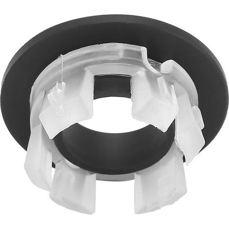 Bouchon de trop-plein pour lavabo salle de bain – Noir, en plastique résistant, 1 pièce – Compatible avec tous les évier标准 (1/5)