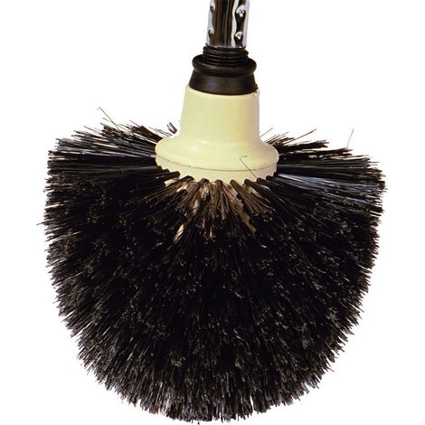Tête de loup en fibres synthétiques noires de forme champignon, diamètre 25 mm
