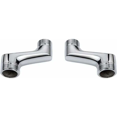 Raccordo a gomito per doccia. Ottone di alta qualità. Adattatore da G1/2 a G3/4 incluso. Resistente alla corrosione. Facile installazione.