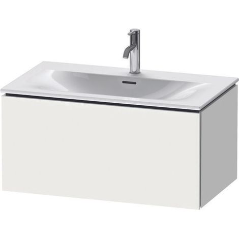 Meuble-lavabo L-CUBE 820x481mm 1 tiroir coulissant we ma ES NB centre (1/5)
