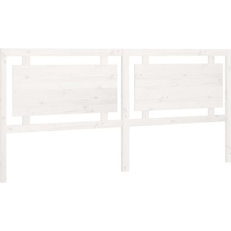 Cabecero accesorio para dormir mueble dormitorio 205,5 x 4 x 100 cm madera de pino blanco TDL0203741