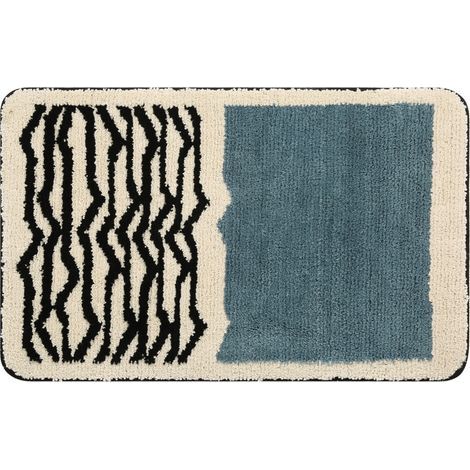 Alfombrilla antideslizante para baño, cocina, baño, alfombrilla de ducha de microfibra suave, secado rápido, absorbente de agua, lavable a máquina (50x80cm) (1/5)