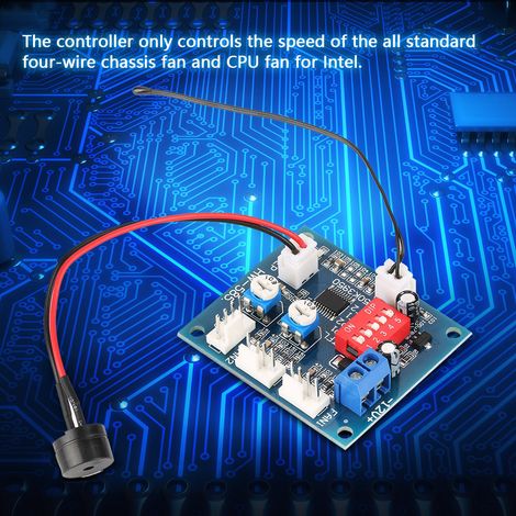 Régulateur de vitesse ventilateur PC 12V 4 fils PWM module thermostat avec contrôle de température (1/5)