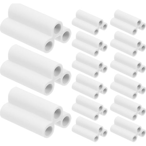 Adaptateur de douille de lampe LED 3 broches femelle 21 mm en PVC – lot de 20 eurs pour tubes T5 T8 – conçu pour éclairage de bureaux et tubes LED intégrés (1/5)