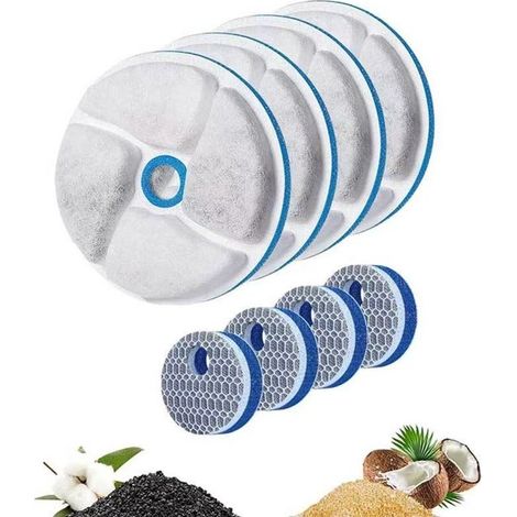 6er-Pack Ersatzfilter für Katzentrinkbrunnen – 5-lagig, extra stark (1/5)
