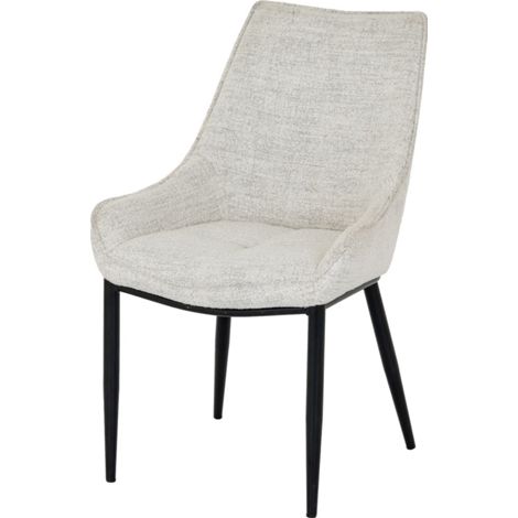 Zephra Indoor Dining Chair - Metal - L51 x W54 x H88 cm - White
