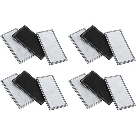 Lot de 12 filtres à eau au charbon actif pour fontaine