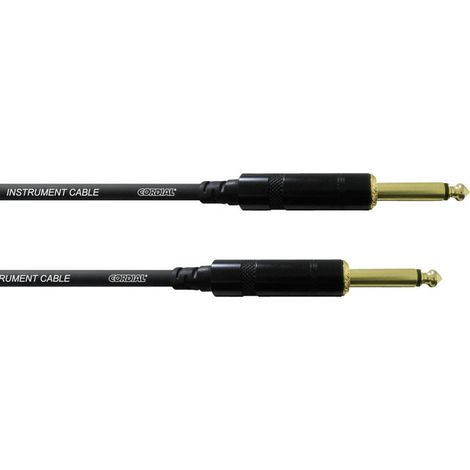 Cordial CCI 3 PP Jack Strumenti musicali Cavo [1x Spina jack da 6.3 mm - 1x Spina jack da 6.3 mm] 3.00 m Nero (1/2)