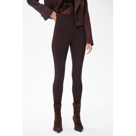 Leggings Milena de chocolate negro para mujer, talla 44 (1/4)