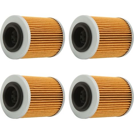 4 pièces filtre à huile 420256188 KN152 HF152 remplacement du filtre à huile pour CAN AM 330 400 450 500 2003-2017 (1/5)