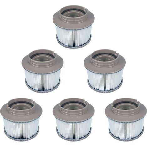Set mit 6 Ersatz-Spa-Filtern für MSPA FD2089, Filterkartuschenpumpe für alle aktuellen MSPA-Spas (1/5)