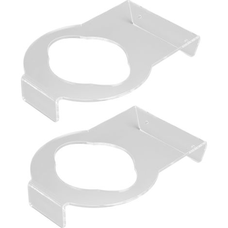 Lot de 2 supports de basket-ball muraux en acrylique transparent, légers et stables, pour la maison, les magasins et les salles de sport. (1/5)