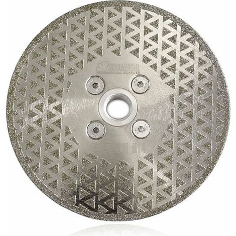 GROOFOO Disque Diamant 125mm Lame de Scie électroplaqué Double Face pour Coupe et Meulage Pierre Granit Marbre Tuile (1/5)