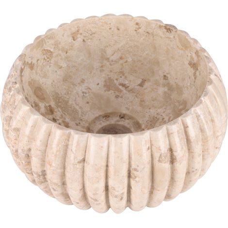 Differnz Ribba vasque - 25x25x12 - marbre - beige