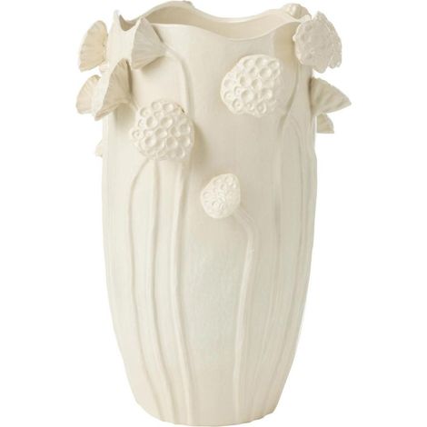 Vase Déco Lotus en Argile "Botanica" 51cm Beige (1/4)