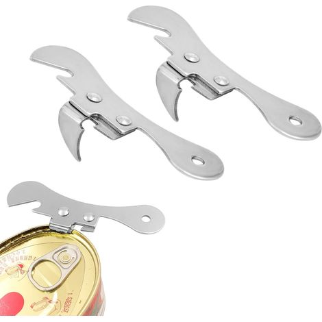 Can Opener, Stainless Steel, Silver, 9.7 cm x 3.4 cm (1/5)