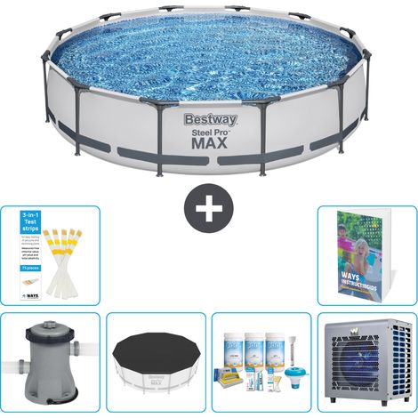 Bestway Piscina Bestway Steel Pro MAX Redonda - 366x76 cm - 7-piezas S264 (1/5)