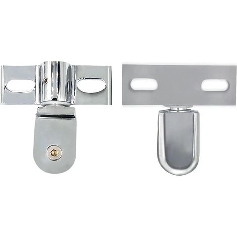 Ensemble de 4 clips/pinces/charnières pour porte douche en verre (1/5)
