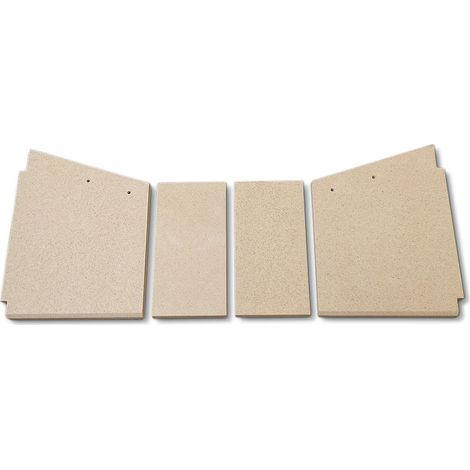 Habillage de foyer A pour poêles à cheminée Prestige 2.0 de Caminos - vermiculite - 4 pièces