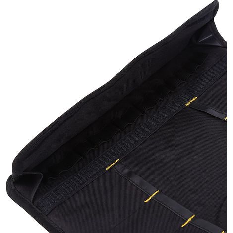 Coffret d'outils de mécanicien, douilles, outils à main, étui à outils enroulable rouge (1/5)