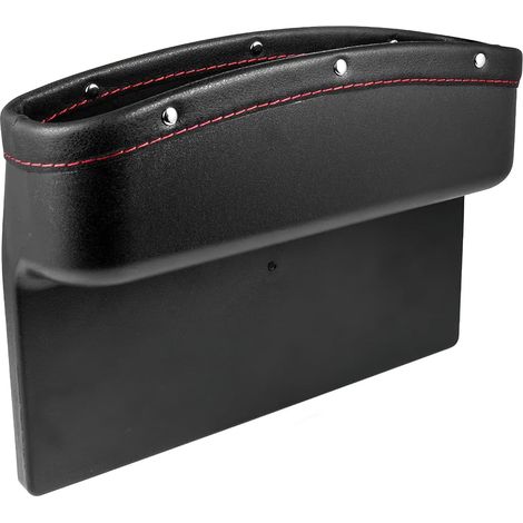 Contenitore portaoggetti per seggiolino auto, organizer per lo spazio tra i sedili, contenitore portaoggetti per il vano portaoggetti dell'auto (nero)