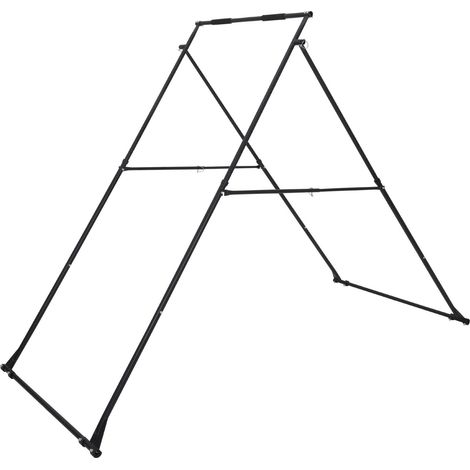 Support de yoga, support de suspension jusqu'à 200 kg, structure triangulaire pour yoga aérien, supports pour tissu aérien avec mousse EVA, réglage horizontal sur 4 niveaux et vertical sur 6 niveaux,  (1/5)