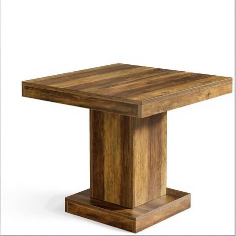 Platzsparender quadratischer Esstisch aus braunem MDF MODENUIT (1/5)