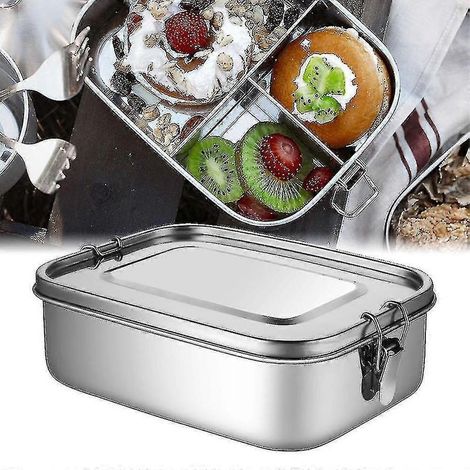 1 Edelstahl-Lunchbox, 1200 ml, Bento-Typ...