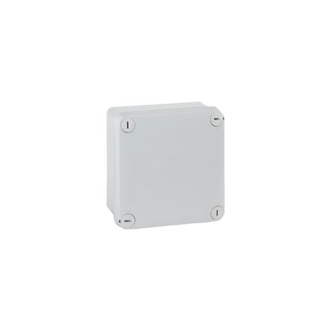 LEGRAND 092020  Caja plexo cuadrada IP55/IK07 105x105x55mm sin entradas con tapa opaca de cierre con tornillos fabricada en ter