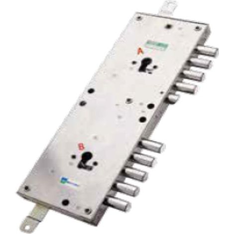 Serratura metallo applicare 85574 mottura doppio f.sagom m2 tripl+scr ip.mm 28 e.mm 63 sx (1/3)