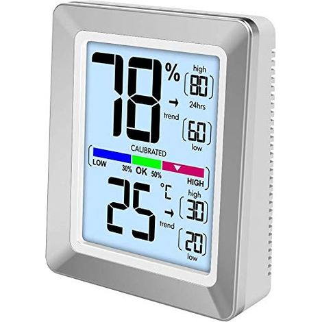 TECHNOLINE WS9460 FRONTAL MODERNE AVEC AFFICHAGE COLORÉ, CAPTEUR TACTILE POUR ÉCLAIRAGE ARGENT