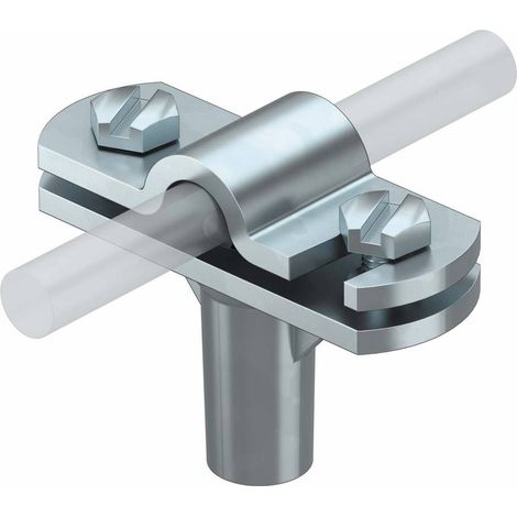 OBO Bettermann Support de câble pour conducteur circulaire 8-10mm zinc moulé sous pression galvanisé, 5229839 (1/2)